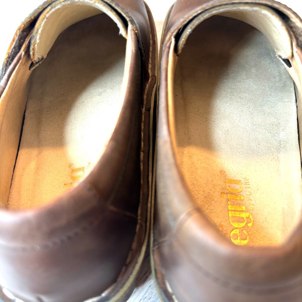 Alegria Deliah Leather Slip On Clogs Brown Comfort Nursing Shoes Women's Sz 10 - Picture 9 of 12